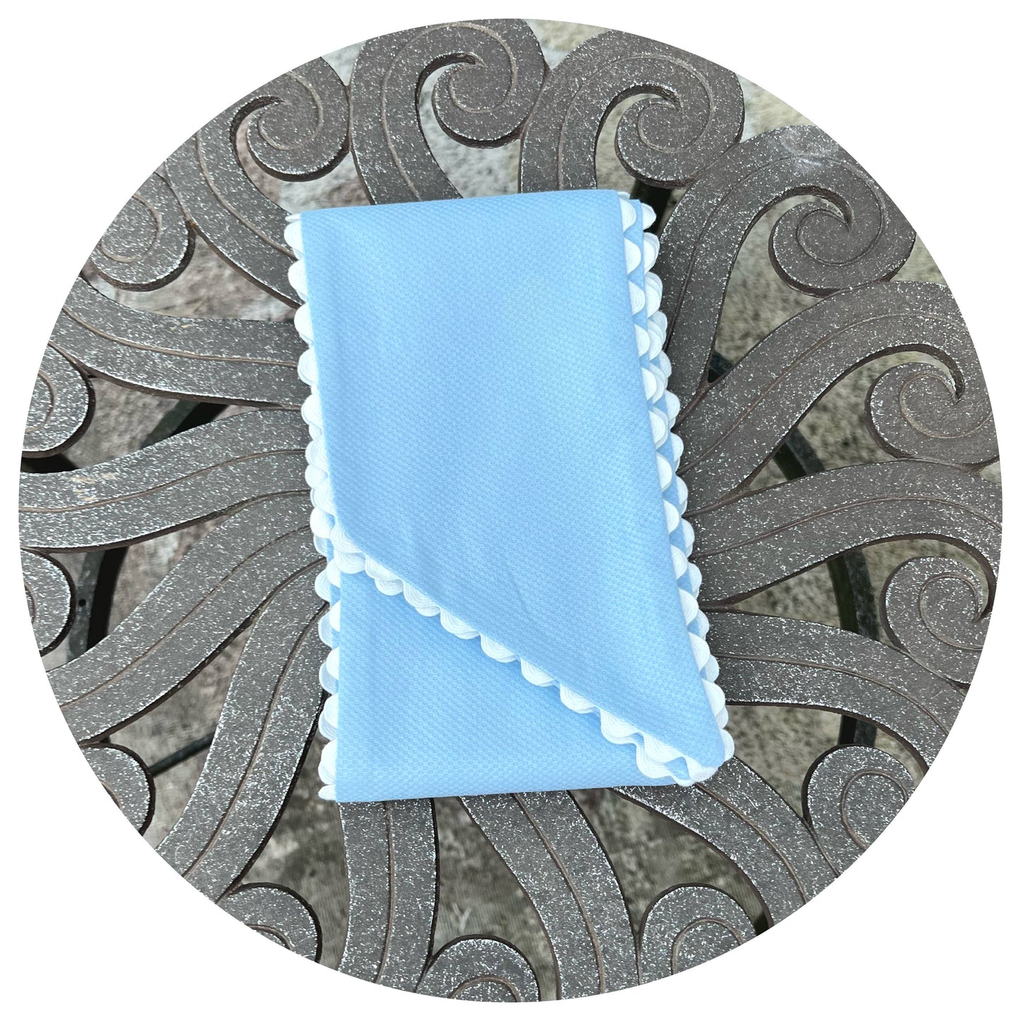 Cotton Pique Sash with Trim