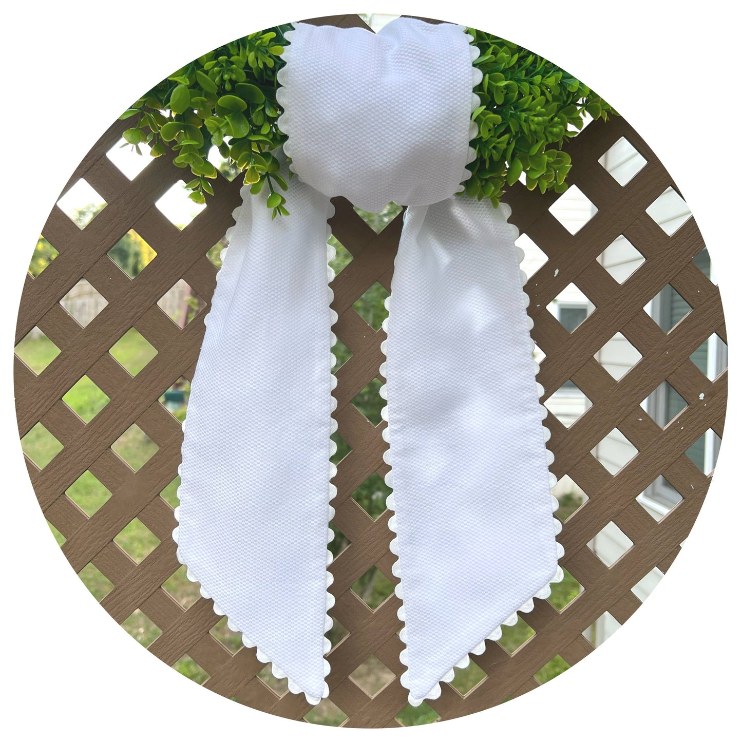 Cotton Pique Sash with Trim