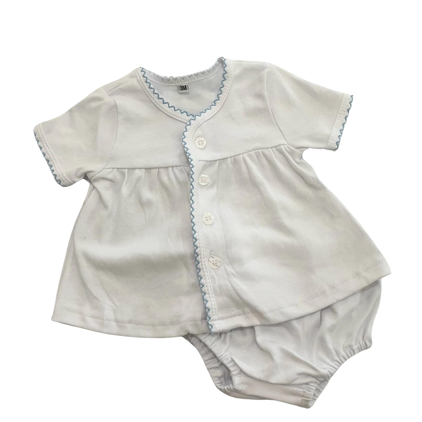 Cotton Diaper Set with Trim