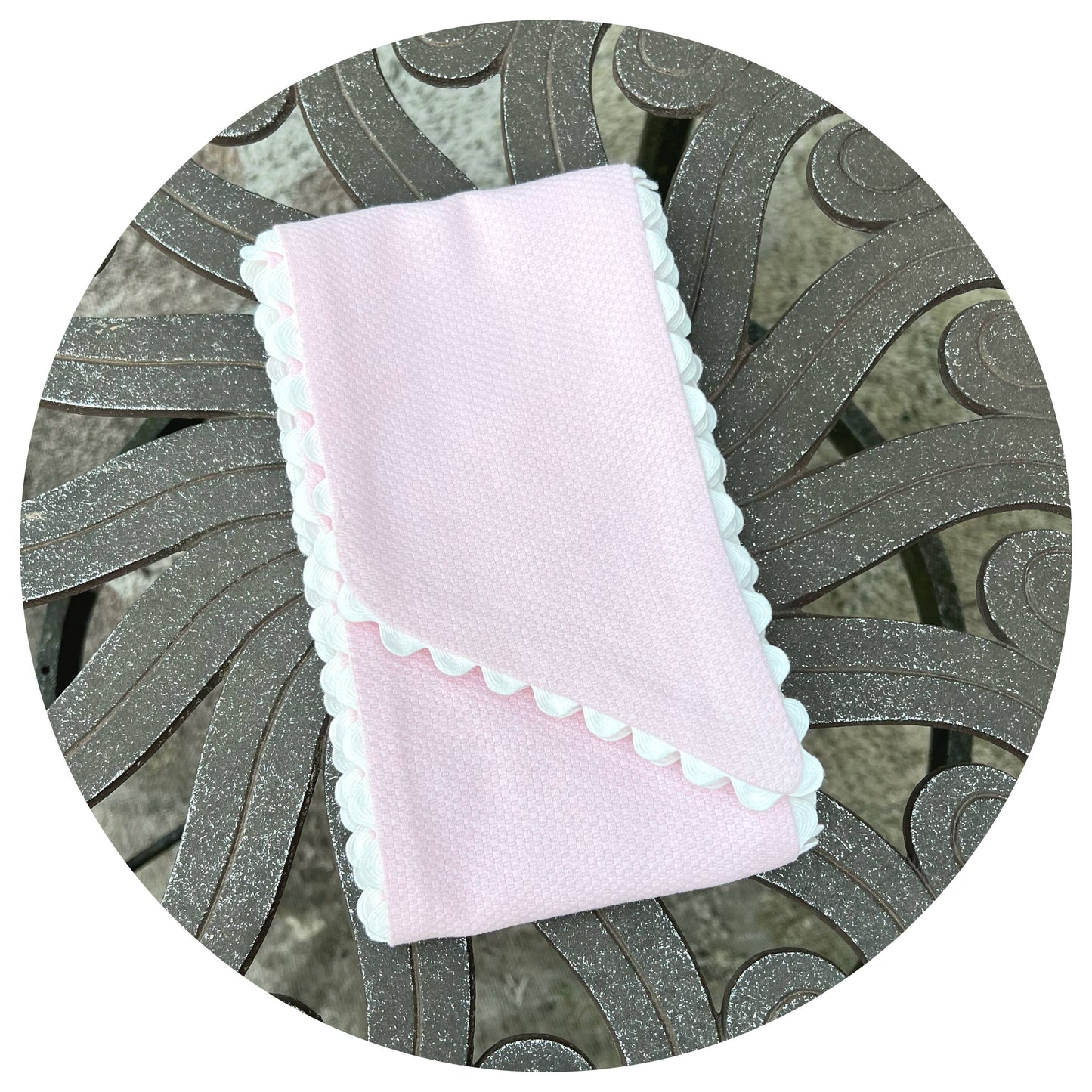 Cotton Pique Sash with Trim