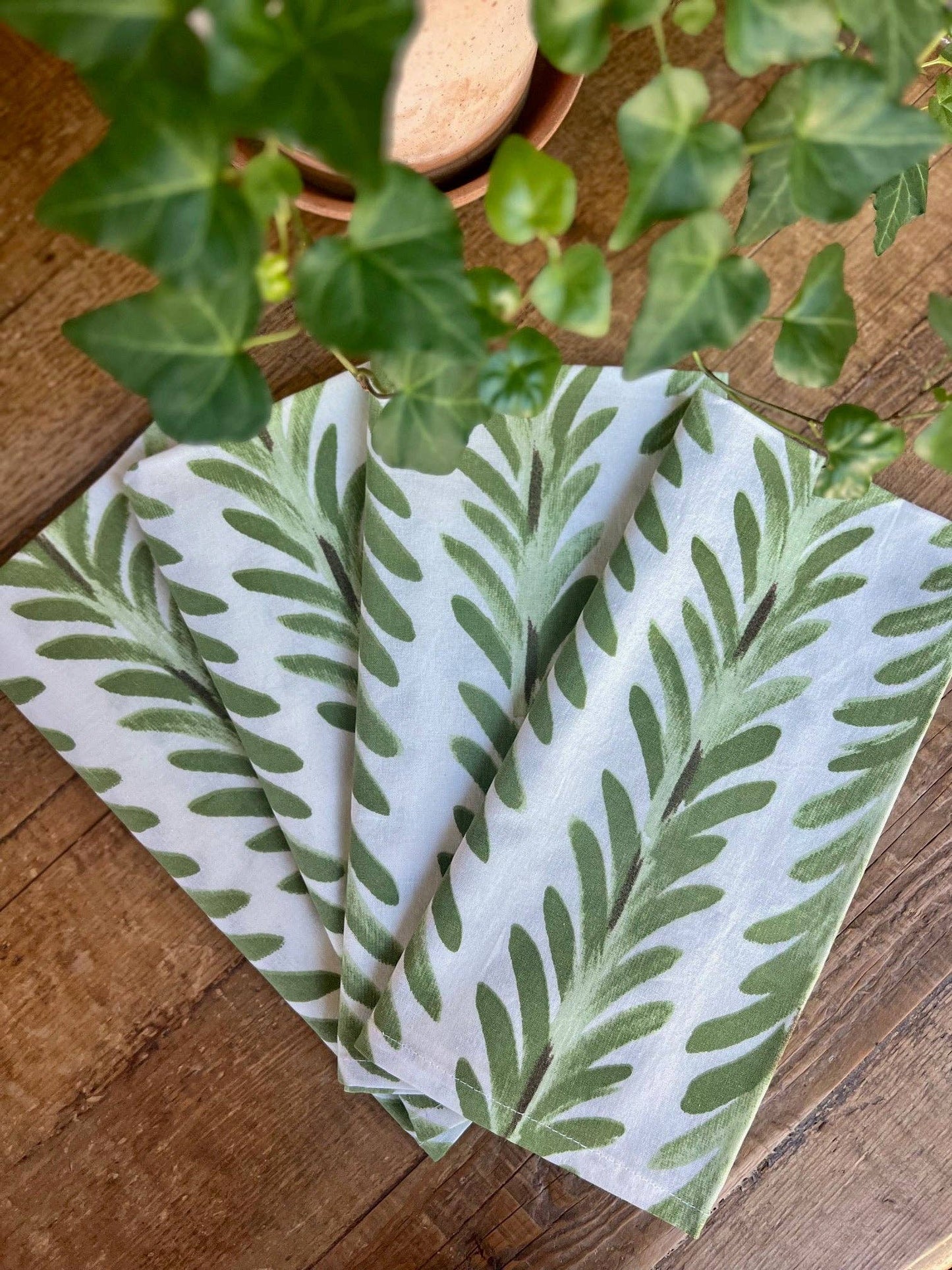 Moss Green Napkins - s/o 4